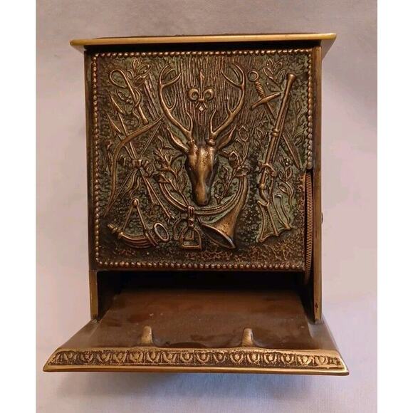 Max Le Verrier Bronze Cigarette Holder/Dispenser RARE